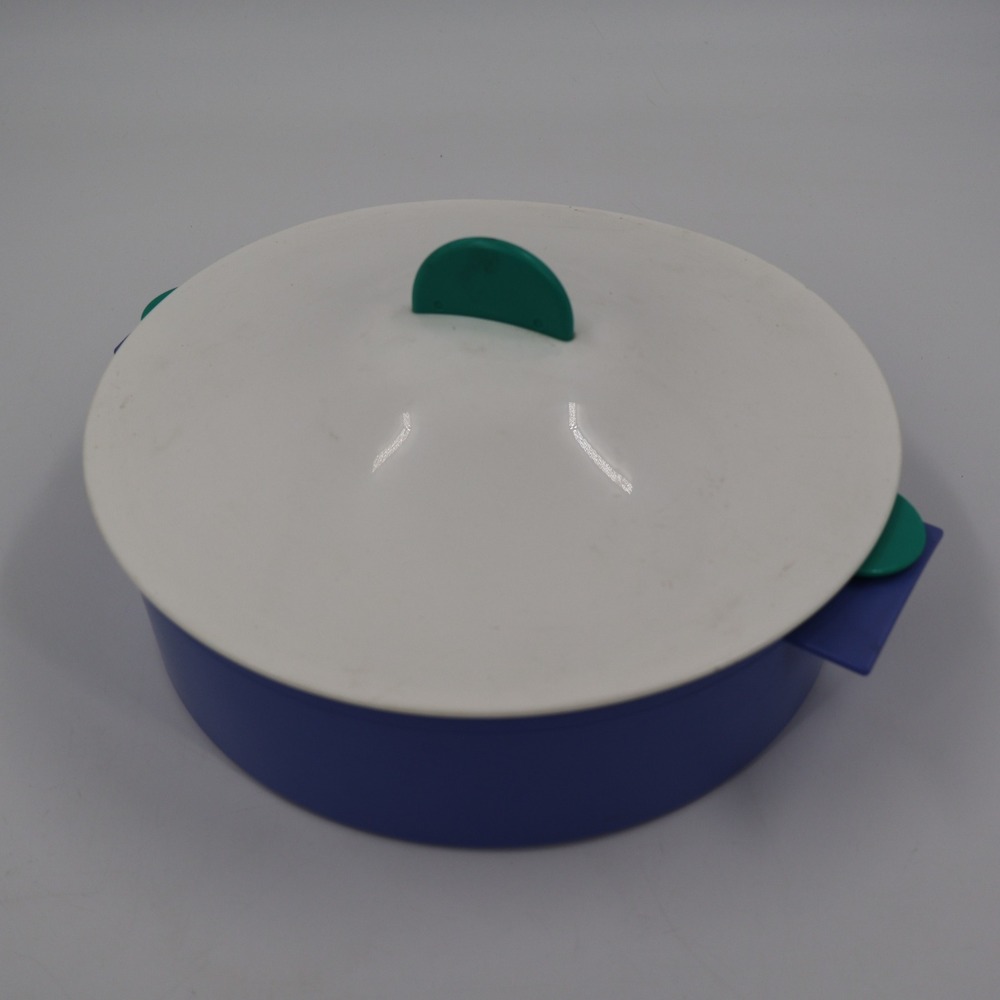 Tupperware Microwave Steamer Set OS Blue Teal White 3066A 3067A 3065A